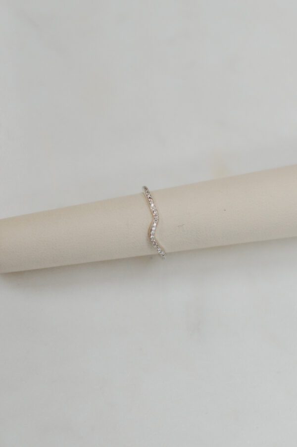 14kt White Gold .30ctw round Diamond band