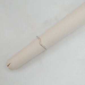 14kt White Gold .30ctw round Diamond band