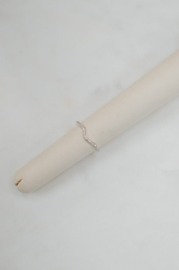 14kt White Gold .30ctw round Diamond band