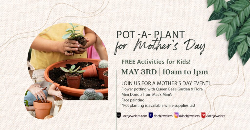Pot-a-plant for Mom event, May 3rd, 2025