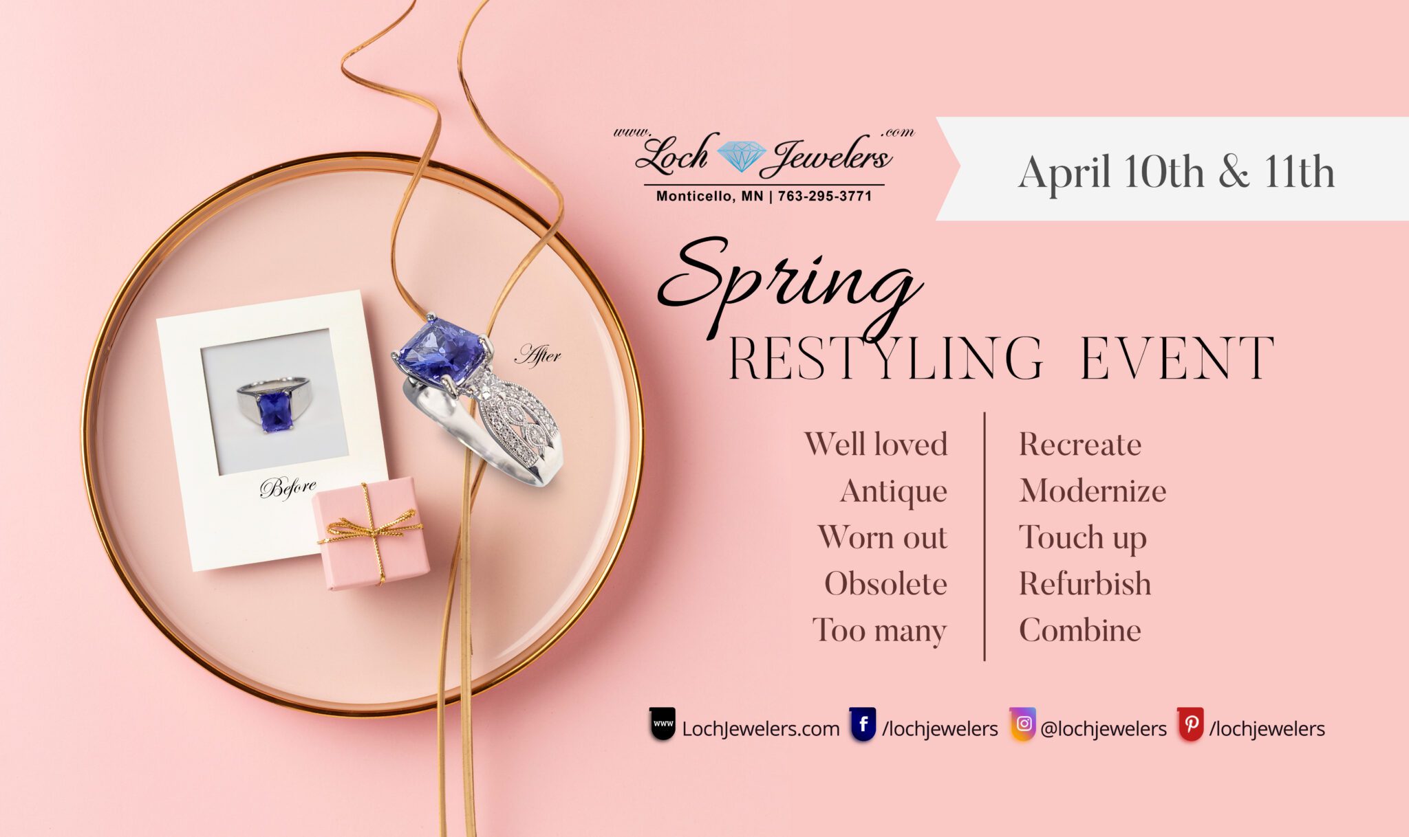 Spring Restyling Event April 10th-11th, 2026